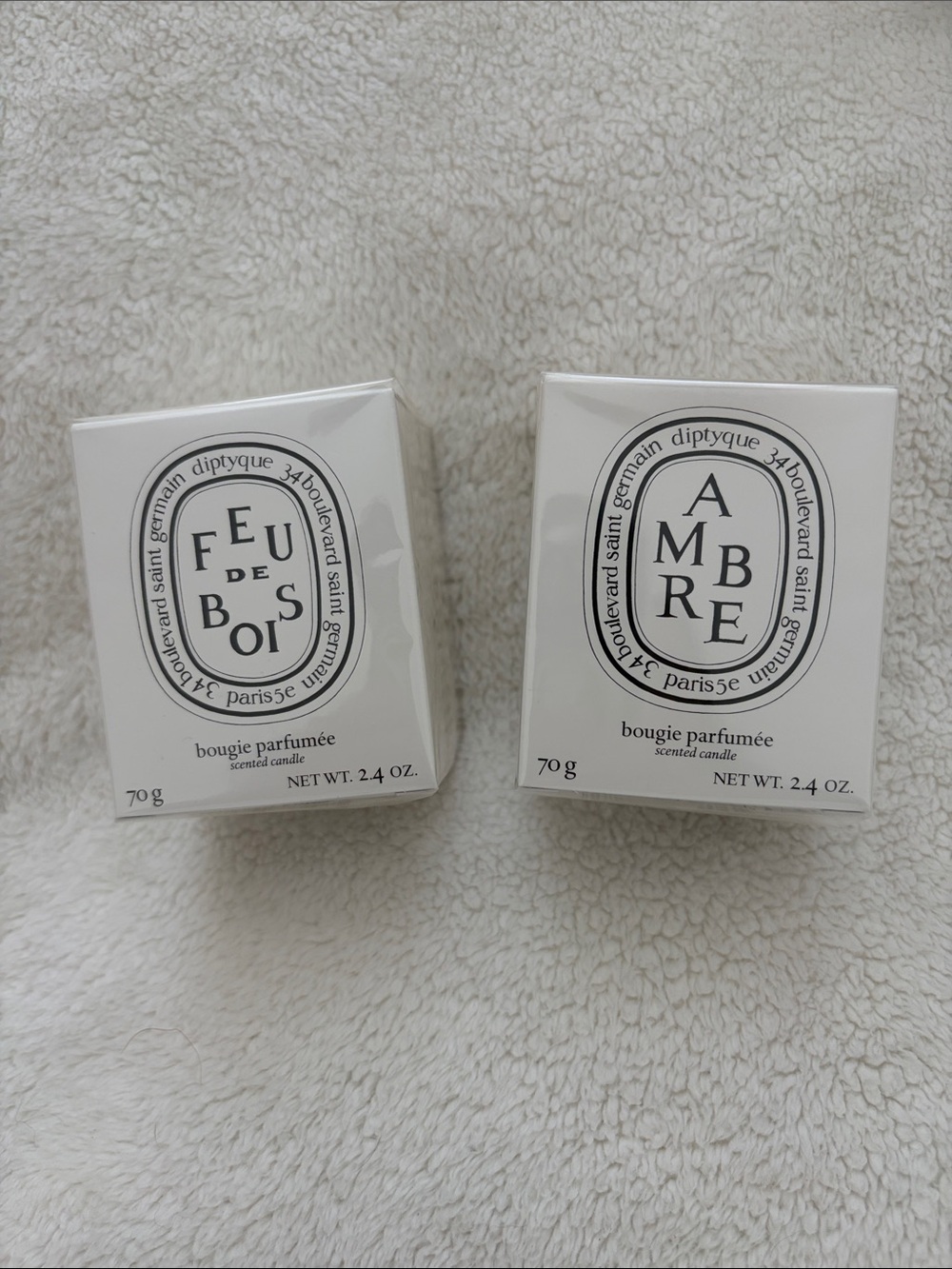 DIPTYQUE - Feu de Bois & Ambre Scented Candle (set)